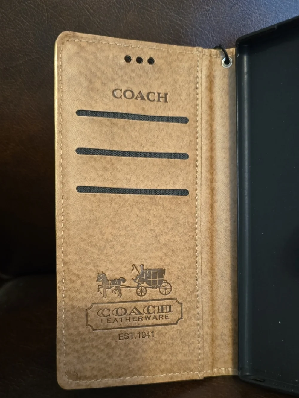 Designer Gold and Beige  Canvas Wristlet Phone Case Samsung Galaxy Note 20 Ultra